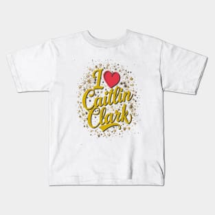 I love Cailtin Clark 22 stars decorations effect Kids T-Shirt